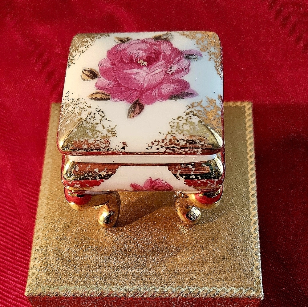 Antique Porcelain Trinket Box